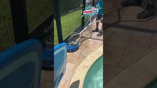 Paver sealing step-by-step process using a water based sealer by Premier Pro Wash & Seal