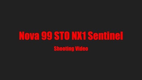 Nova Paintball NX1 Sentinel/WGP Autococker 99 STO Shooting Video