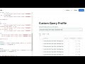 Custom Query Profile
