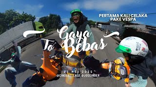 Pertama kali kecelakaan pake #vespa !!!