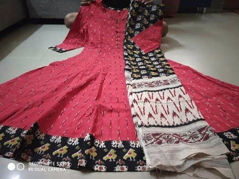 ikkat anarkali dresses