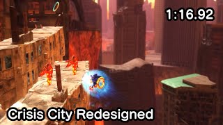 Crisis City Redesigned (1:16.92, Basic Run) - Sonic Generations