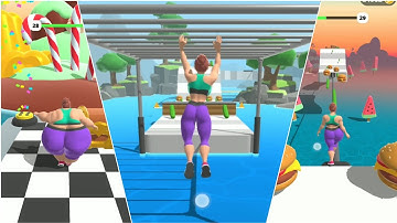 Fat 2 Fit Gameplay All Levels iOS,Android Mobile Walkthrough Game NOOB VS PRO Max Level KIVGCM