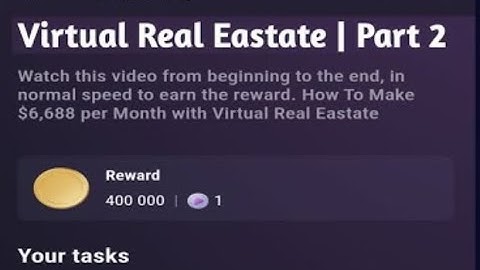 Virtual Real Eastate | Part 2 | Tapswap Code | How to Make Real Money Selling Virtual Land Metaverse