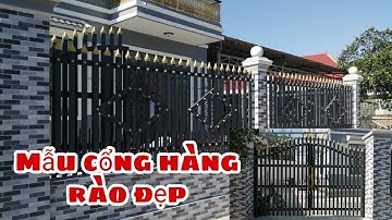 Mẫu cửa cổng hàng rào khung sắt đứng đẹp nhất hiện nay, cho mẫu nhà đẹp |#phuc thien vlog