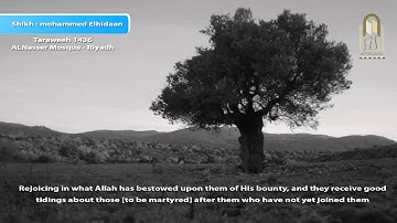 أروع التلاوات  - محمد اللحيدان  - تراويح 1436   (وَلاَ تَحْسَبَنَّ الَّذِينَ قُتِلُوا )