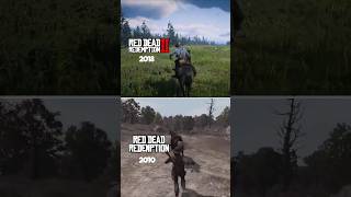 RDR 2 vs RDR 1 Jumping From a Moving Horse #rdr #rdr2 #rdr2gameplay