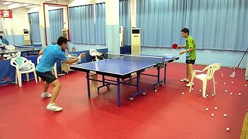 Reverse Penhold Backhand Block Drill (with Wang Kejie)