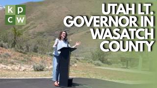 Utah Lt. Gov. Speaks at Deer Creek Dam
