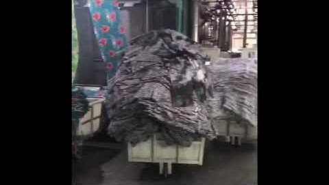 Hitex Loop Steamer running in 6-strips of fabrics