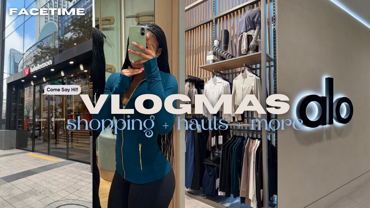 VLOGMAS DAY IN MY LIFE 🤍- shopping + hauls + more!!