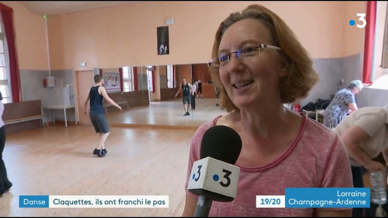 Stage claquettes avec Dorel Surbeck France 3 champagne Ardenne JT 4 Juillet 2021