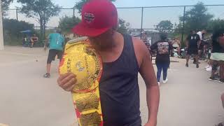 Paddlemania IV Warrior shows us the real Championship Belt up close 7/17/21