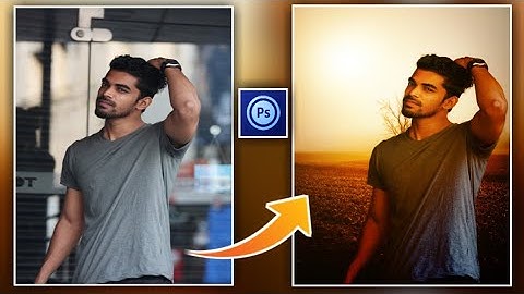 PS Touch realistic manipulation background change  photo editing tutorial  sb editz