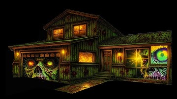 Zombie House Projection Mapping | A Spine-Chilling Experience