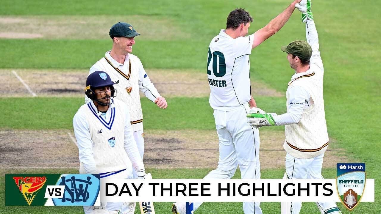 Meredith's four, Ward's rapid knock puts Tigers on top | Sheffield Shield 2022-23