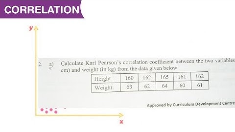2.a) calculate karl Pearson