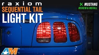 1996-2004 Mustang Raxiom Sequential Tail Light Kit - Plug-and-Play Review & Install