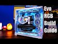 How to build lian li evo rgb with tl lcd fans and more detailed pc build guide