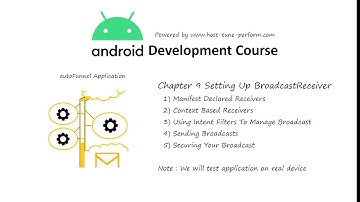 Chapter 9 Implementing Broad Cast Receivers In Android ( Android Tutorial series form scratch )