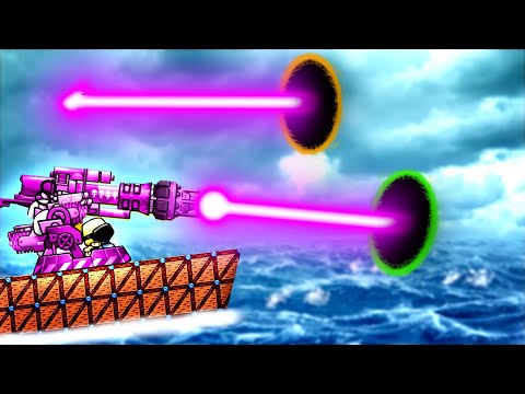 Using Portal Gun Technology To Destroy Enemy Base in Forts Gameplay!