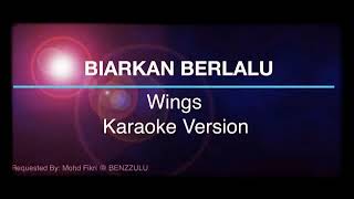 Biarkan berlalu - Wings  Karaoke tanpa vokal