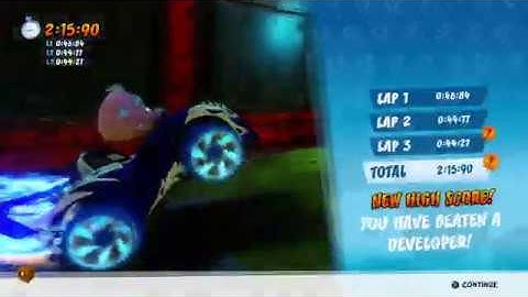 Crash™ Team Racing Nitro-Fueled - N. Gin Labs Developer Time Trial - Raphaël C. Ghost