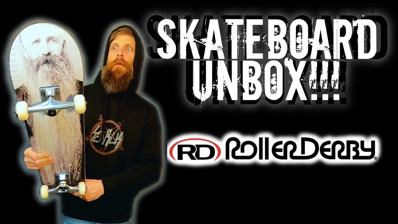 I Bought A Skateboard!!! Roller Derby Deluxe Series The Beard Skateboard Unbox YouTube