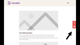 Floating Contact Buttons - DiviMenus Flex