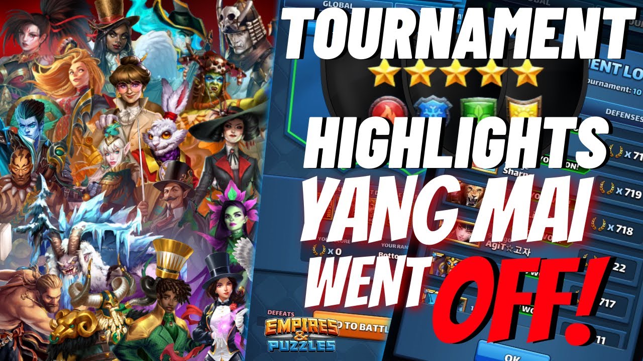Yang Mai Went OFF!!! Tournament Highlight Reel 5⭐ Buff Booster