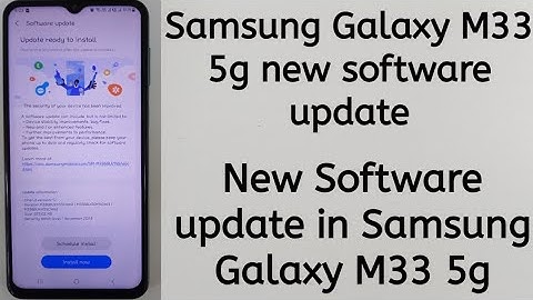 Samsung Galaxy M33 5g new software update / New software update in Samsung Galaxy M33 5g