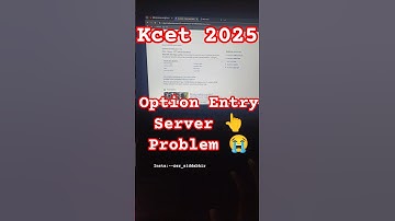 kcet 2025 Option Entry Server Error 500 problem #server #kcet #server #kea #home #option #sr #link
