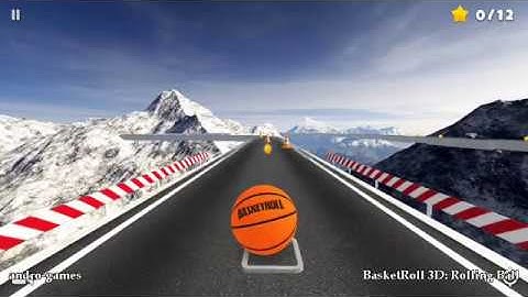 BasketRoll 3D: Rolling Ball (by Tsybasco) - free offline arcade game for Android and iOS - gameplay.