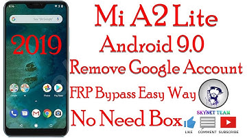 Mi A2 Lite Android 9 Pie Remove Google Account  FRP Bypass Easy Way
