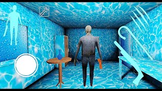 Granny Game Horror Escape Gameplay | Playing As Grandpa In Ice Granny Mod #granny screenshot 5