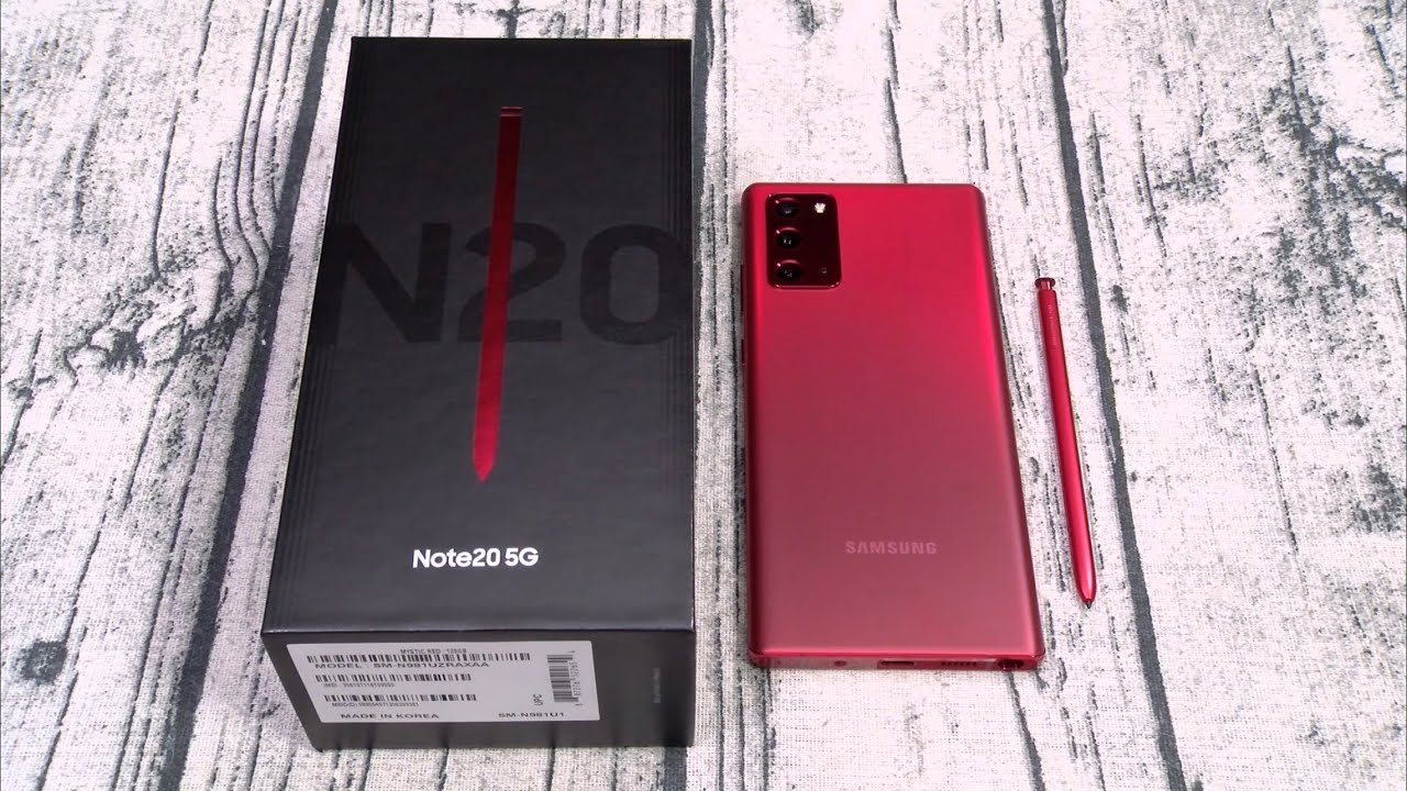 Galaxy Note 20 5G - Mystic Red - YouTube