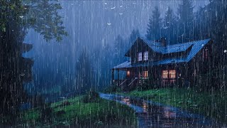 Gentle Night RAIN - Rain Sounds For Sleeping - Thunderstorm Sounds, Relax, Study, Meditation