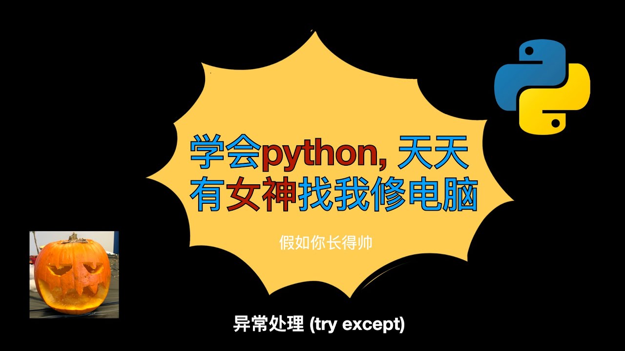 【0基础小白python入门】异常处理(try except)