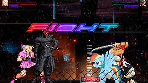 MUGEN Request: Darth Maul & Karin Vs Rainbow Dash & Haohmaru