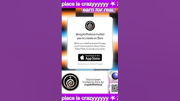 Download your content on Zora and it turns to NFT, people buy.  Real money #zora #nft #create #mint