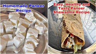 Paneer Shawarma Recipe | Healthy Shawarma Recipe | Pritis World | पनीर शावर्मा | Paneer Roll