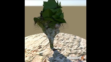 Houdini 20 Tree Leaf #fx #houdinifx #houdini #animation #sidefxhoudini #art #sidefx #cgi