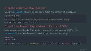 How to Extract JSON Data from HTML with BeautifulSoup and Regex