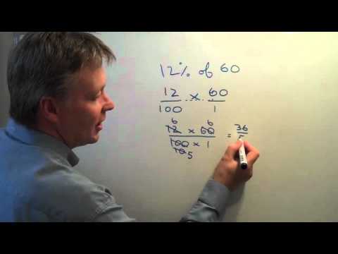 How To Work Out Percentages Of Whole Numbers Using Fractions