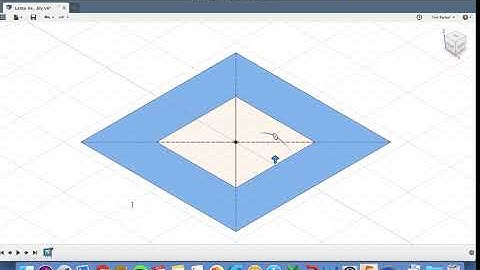 Fusion 360 - Y9 Lamp Project tutorials - Acrylic Square Hole