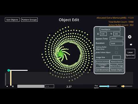 Bullet hell editor