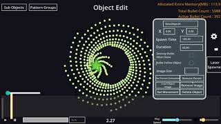 Bullet hell editor