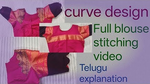 Curve"New pattern blouse stitching video