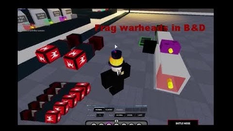 Frag bullets in B&D | Roblox Build N Destroy Bullet Types