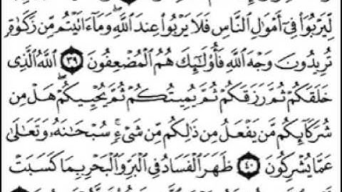 سورة الروم [ من الآية 33 إلى 60 ] بصوت الشيخ ماهر المعيقلي